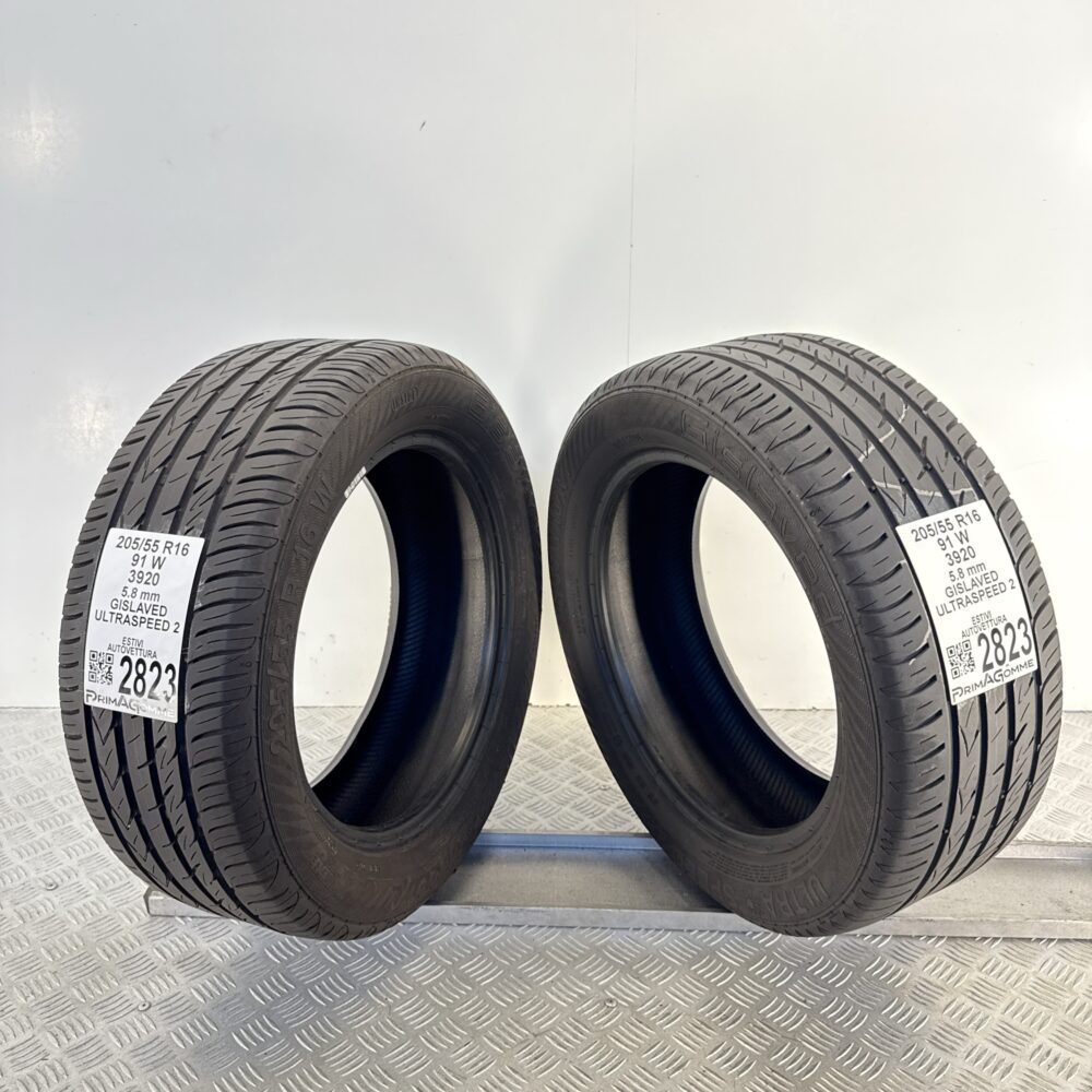 Gomme Usate 205 55 R16 91W Gislaved Ultraspeed 2 83% Estive - immagine 9