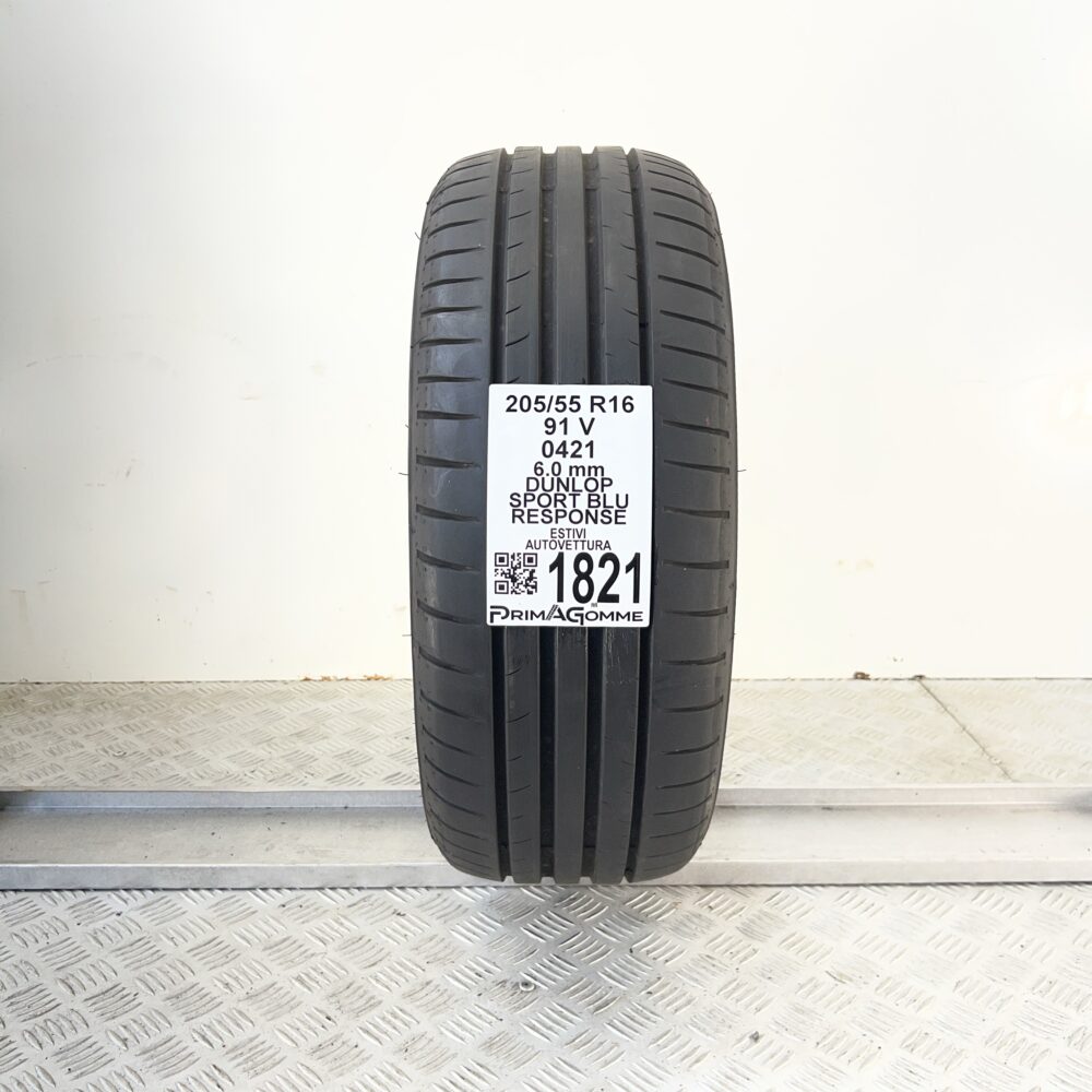Pneumatico Usato 205 55 R16 91V DUNLOP Sport Blu Response 86% Estivo - immagine 4