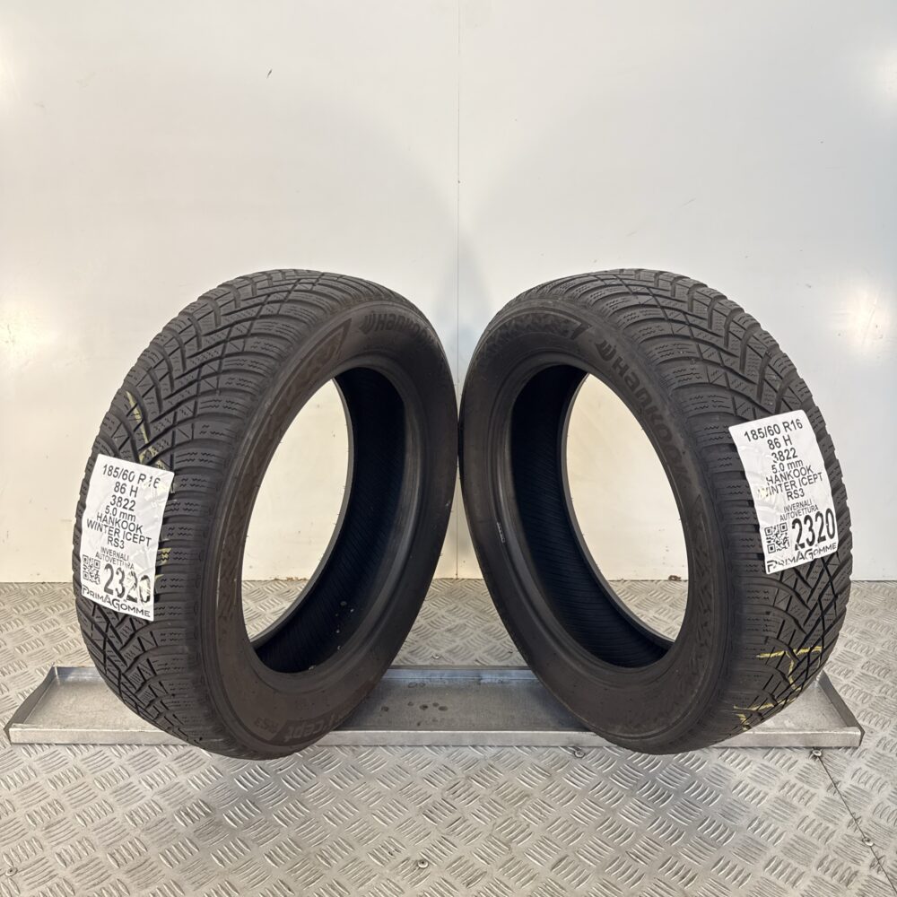 Gomme Usate 185 60 R16 86H Hankook Winter Icept RS3 Invernali - immagine 6