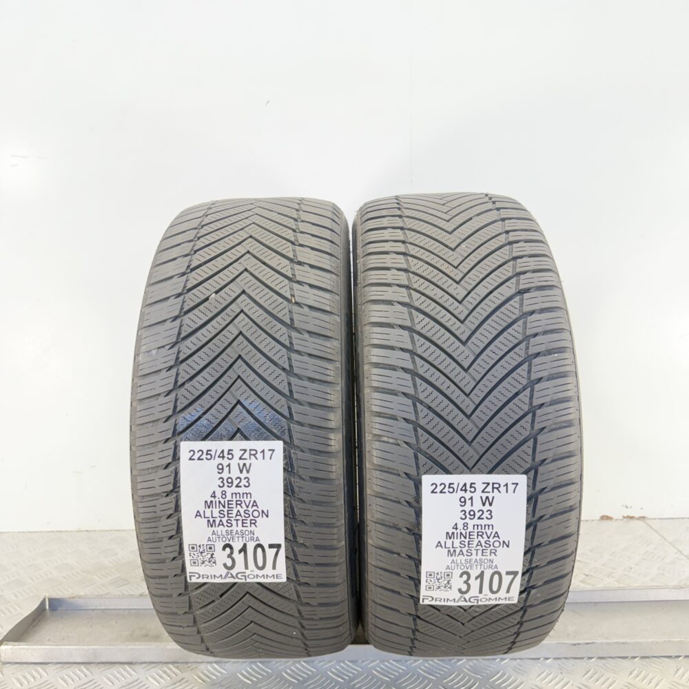 Gomme Usate 225 45 ZR17 91W Minerva Allseason Master 4 Stagioni