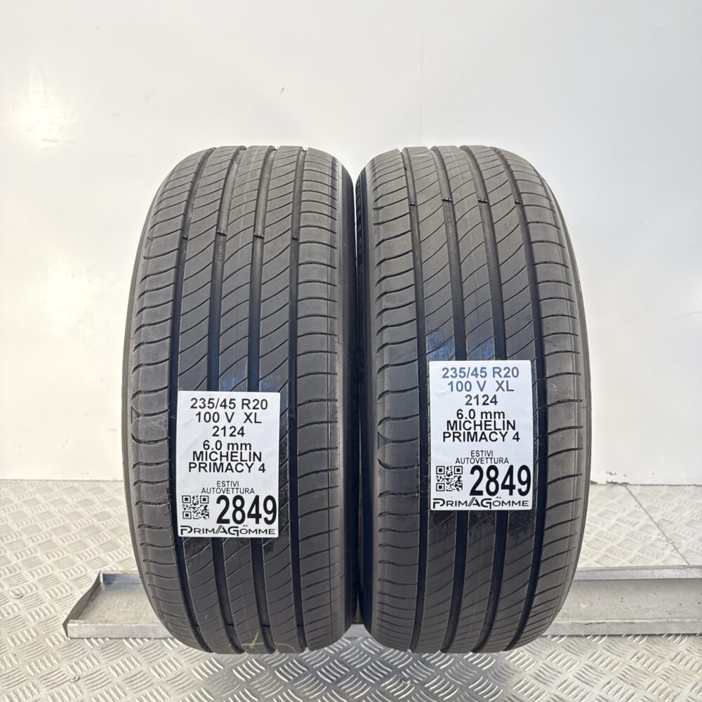 Gomme Usate 235 45 R20 XL 100V MICHELIN Primacy 4 86% Estive - immagine 11