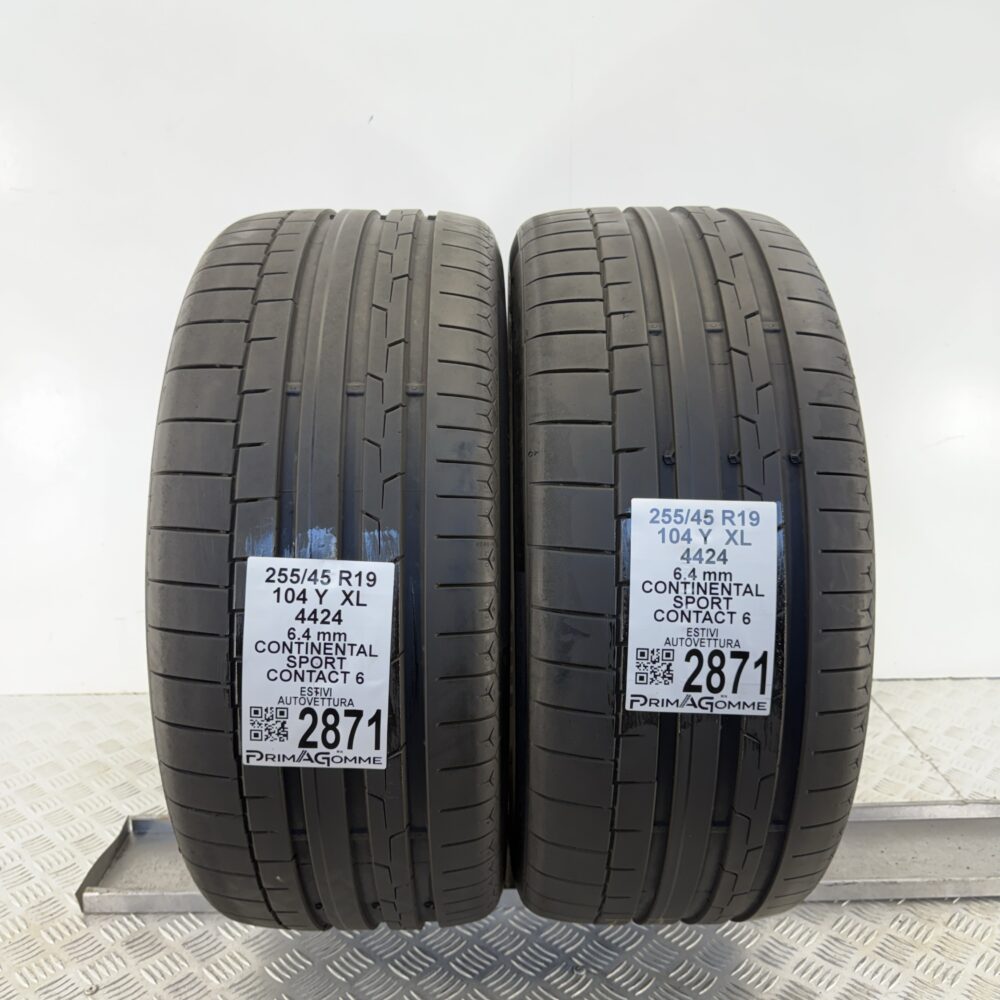 Gomme Usate 255 45 R19 XL 104Y Continental Sport Contact 6 91% Estive