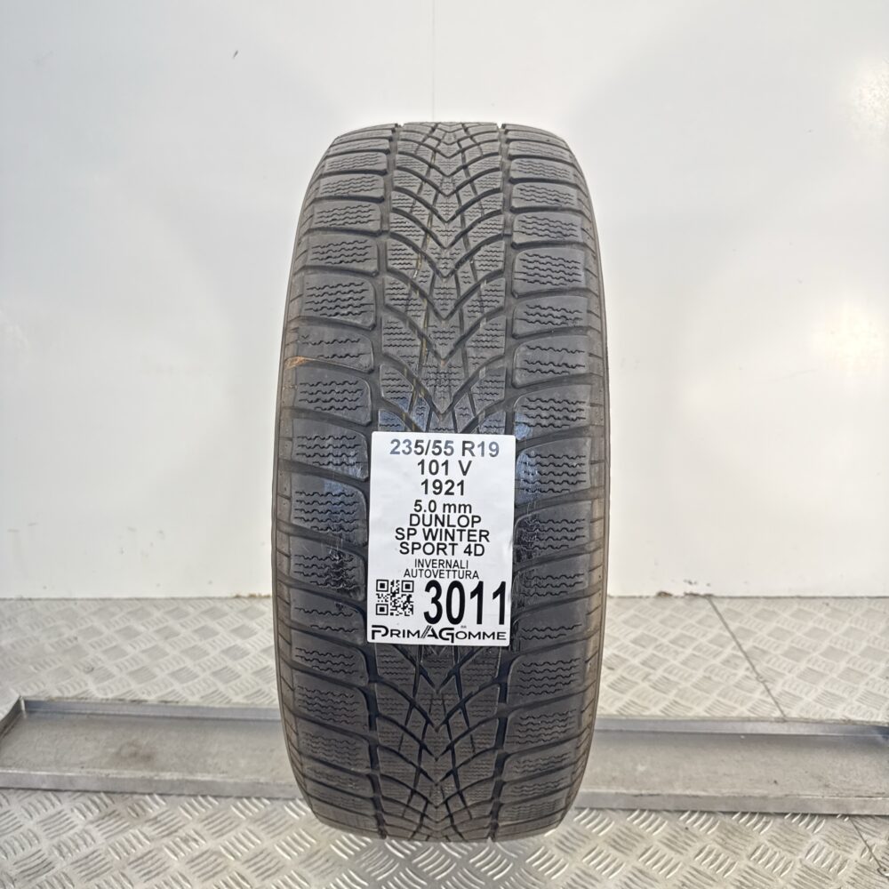 Gomma Usata 235 55 R19 101V Dunlop SP Winter Sport 4D 72% Invernale