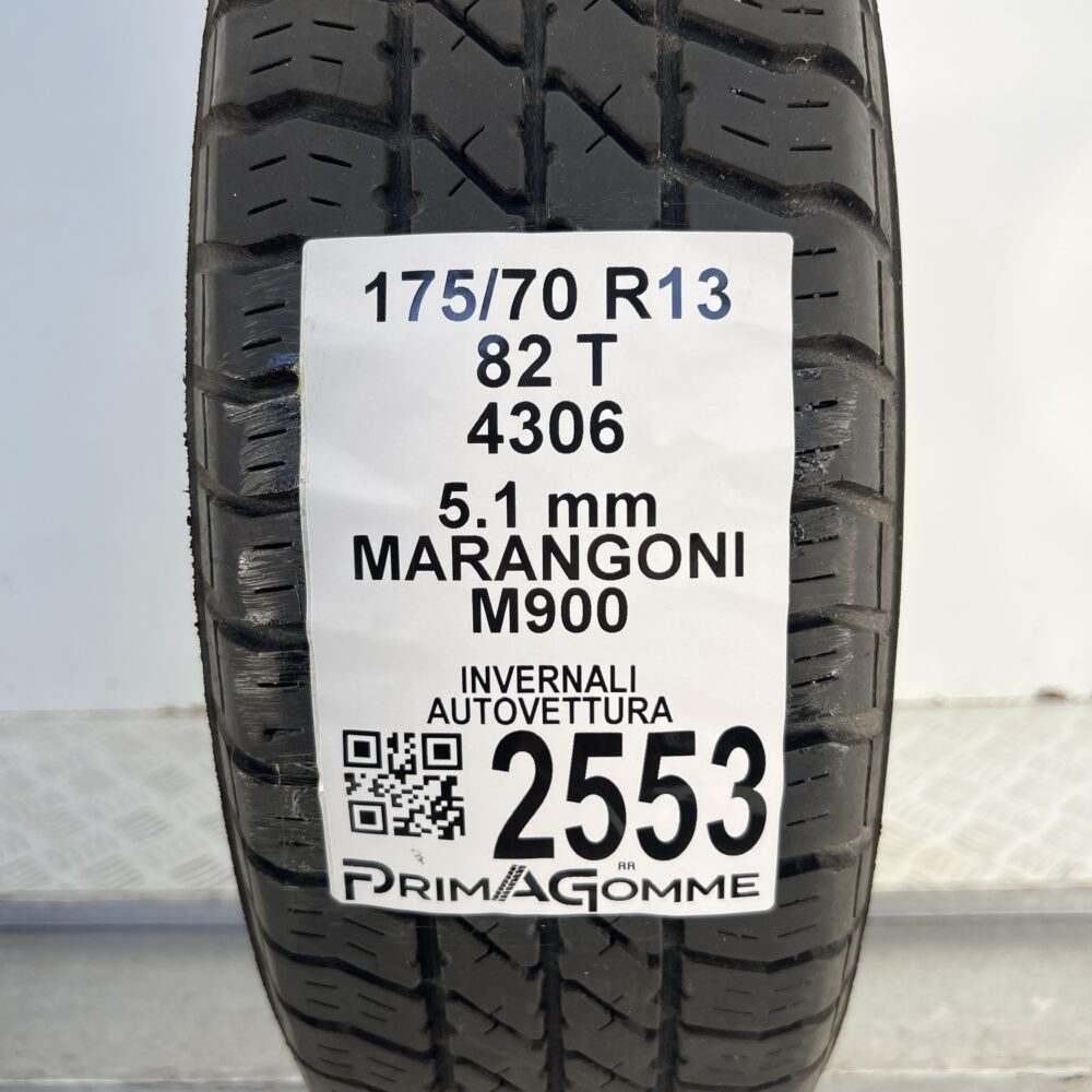 Gomma Usata 175 70 R13 82T MARANGONI M900 Invernale - immagine 3