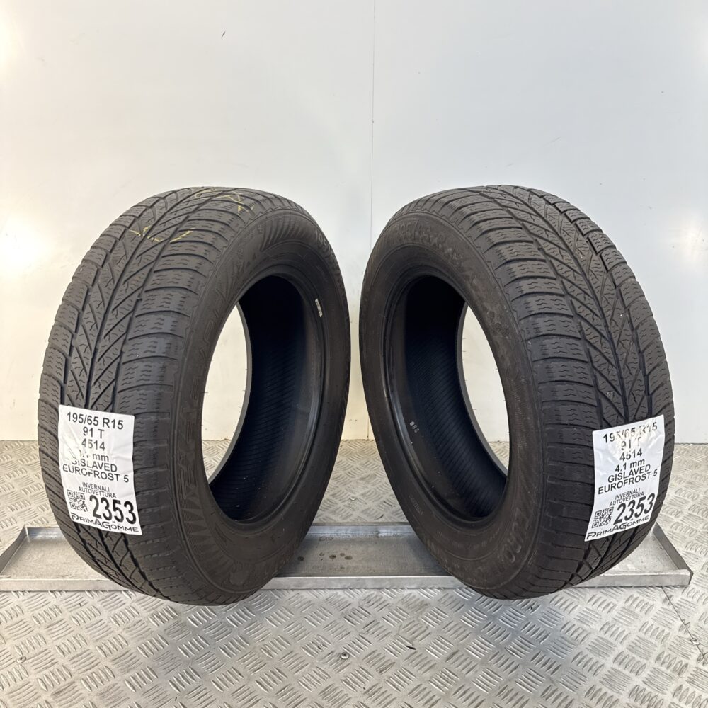 Gomme Usate 195 65 R15 91T Gislaved Eurofrost 5 Invernali - immagine 11