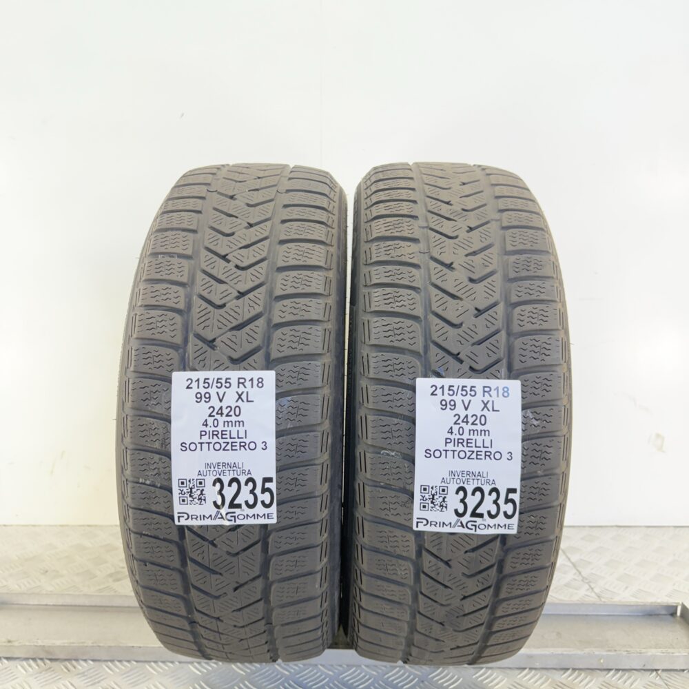 Gomme Usate 215 55 R18 XL 99V Pirelli Sottozero 3 Invernali - immagine 8