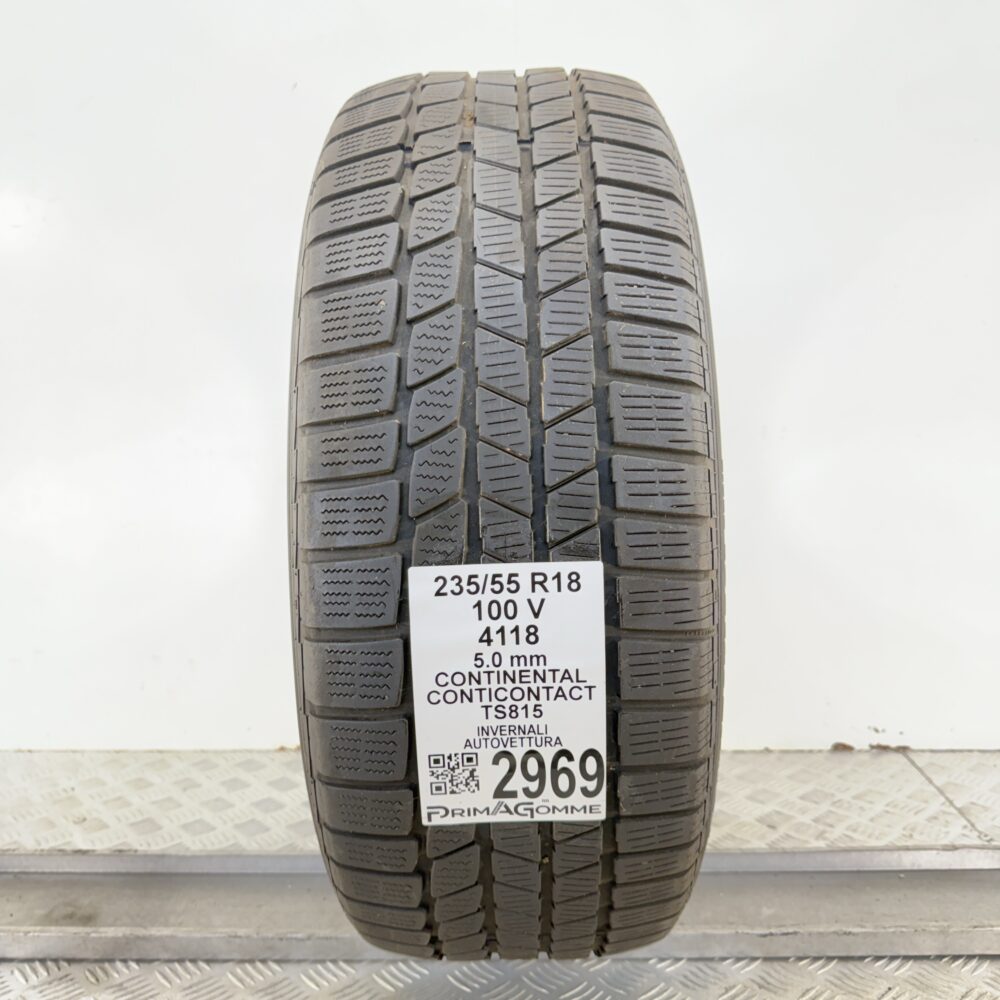 Gomma Usata 235 55 R18 100V Continental ContiContact TS815 Invernale