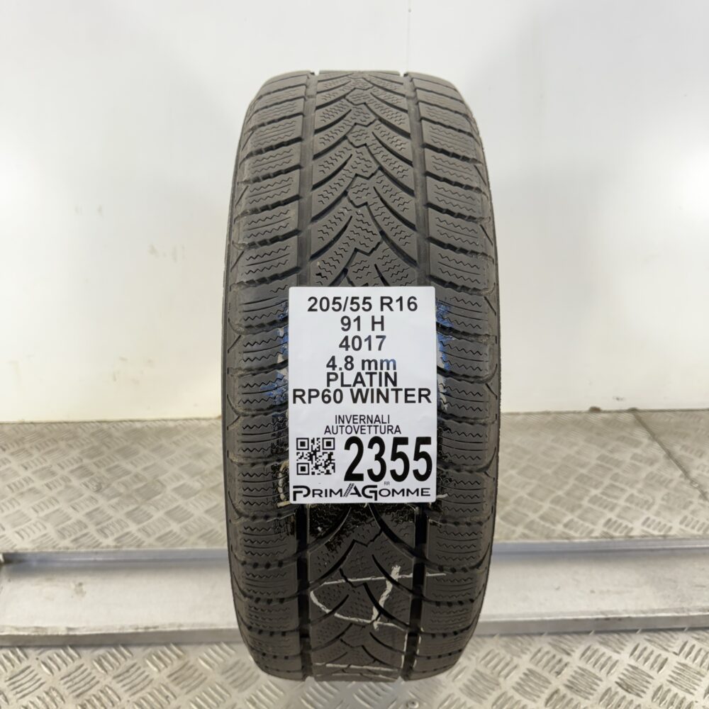Gomma Usata 205 55 R16 91H Platin RP60 Winter Invernale