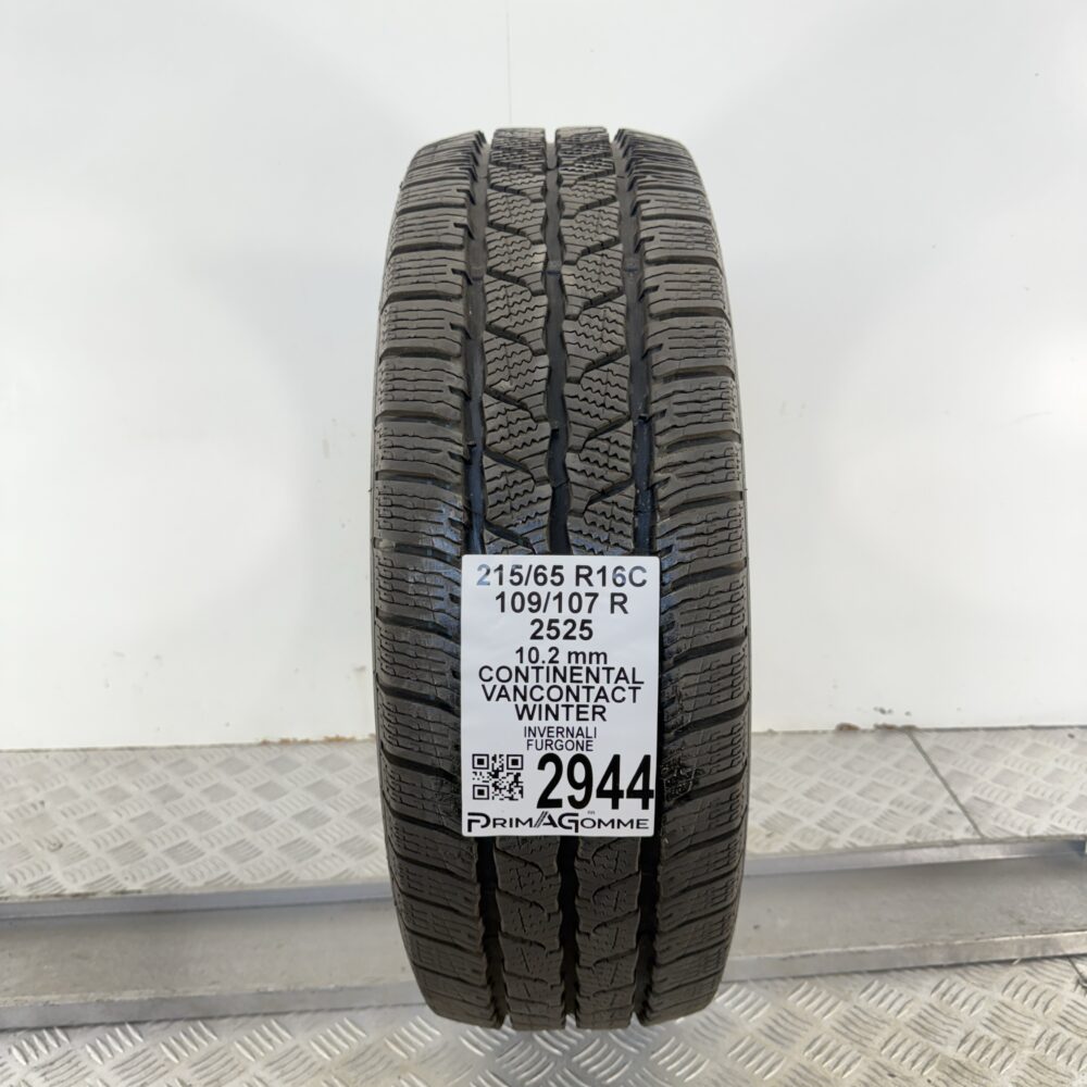 Gomma Usata 215 65 R16C 109/107R Continental VanContact Winter 95% Invernale