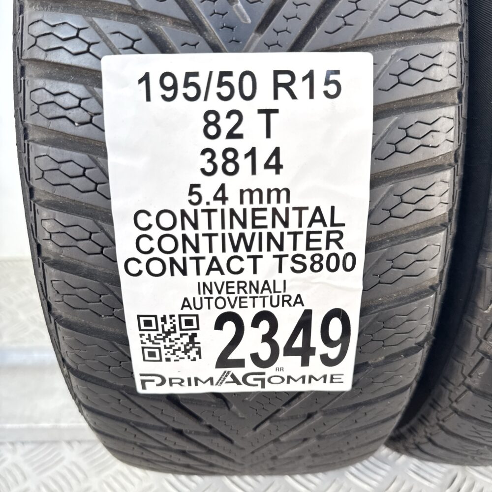 Gomme Usate 195 50 R15 82T Continental ContiWinterContact TS800 Invernali - immagine 3