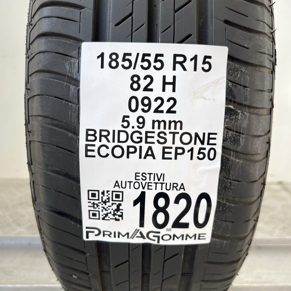 Pneumatico Usato 185 55 R15 82H BRIDGESTONE Ecopia EP150 84% Estivo - immagine 3