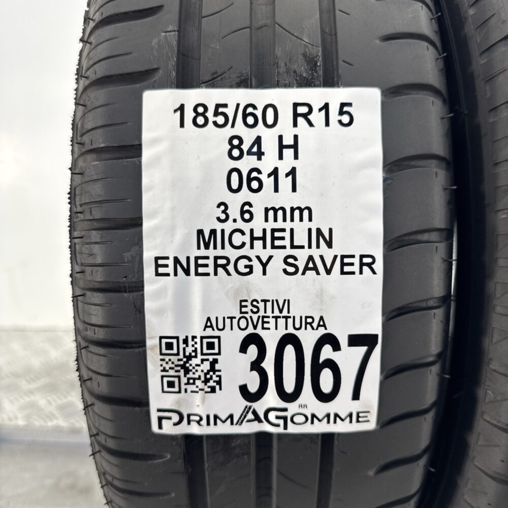 Gomme Usate 185 60 R15 84H Michelin Energy Saver Estive - immagine 3