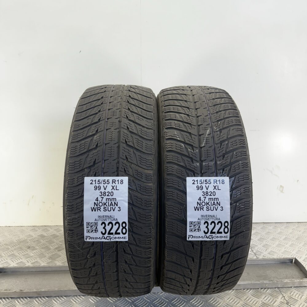 Gomme Usate 215 55 R18 XL 99V NOKIAN WR SUV 3 Invernali