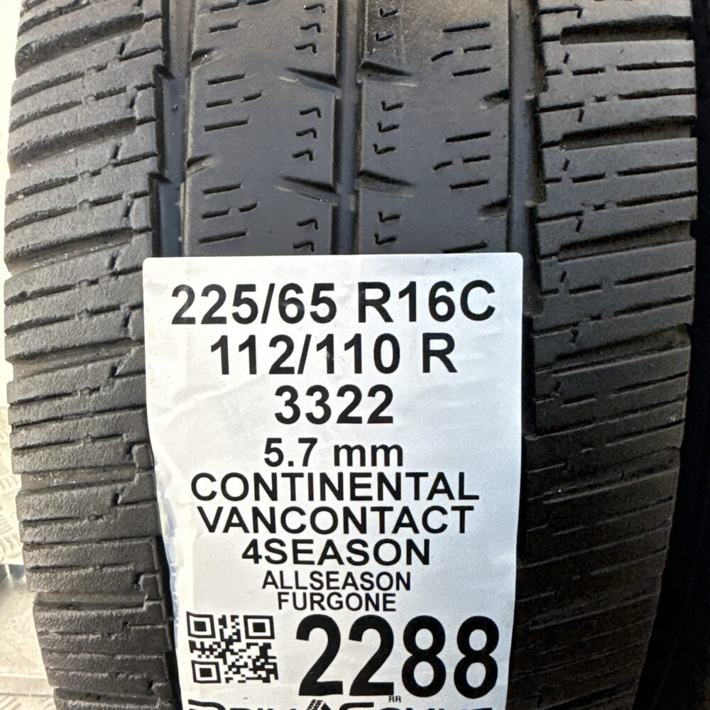 Gomme Usate 225 65 R16C 112/110R Continental VanContact 4Season 4 Stagioni - immagine 3