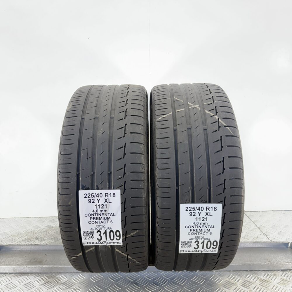 Gomme Usate 225 40 R18 XL 92Y Continental Premium Contact 6 Estive - immagine 8
