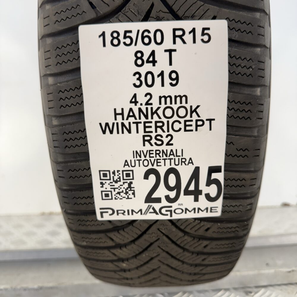 Gomma Usata 185 60 R15 84T Hankook Wintericept RS2 Invernale - immagine 3