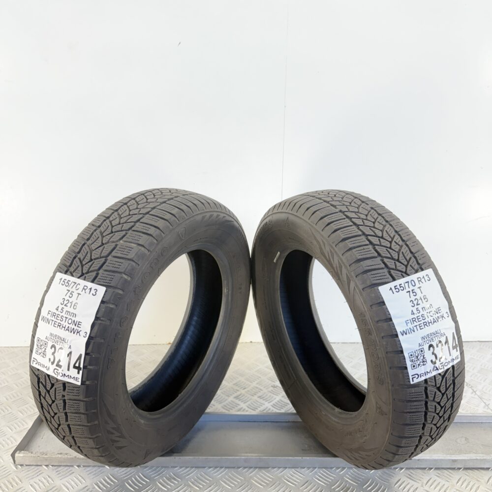 Gomme Usate 155 70 R13 75T Firestone Winterhawk 3 Invernali - immagine 5