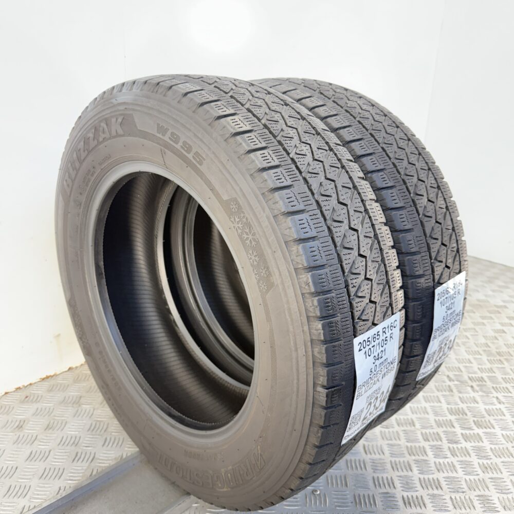 Gomme Usate 205 65 R16C 107/105R Bridgestone Blizzak W995 Invernali - immagine 4