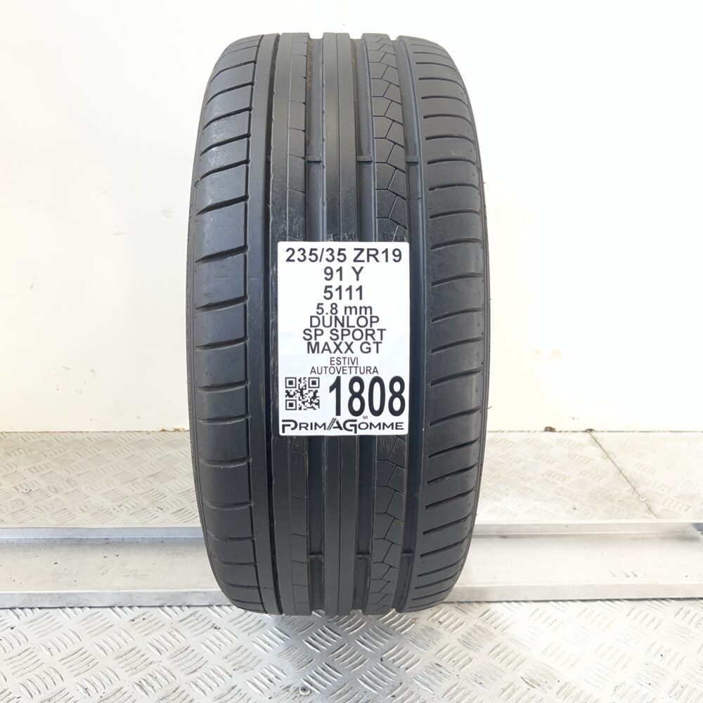 Pneumatico Usato 235 35 ZR19 91Y DUNLOP SP Sport Maxx GT 83% Estivo - immagine 4