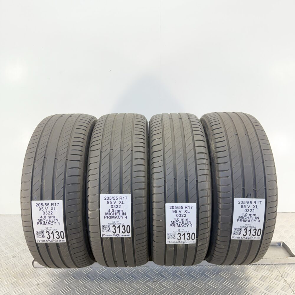 Gomme Usate 205 55 R17 XL 95V MICHELIN Primacy 4 Estive