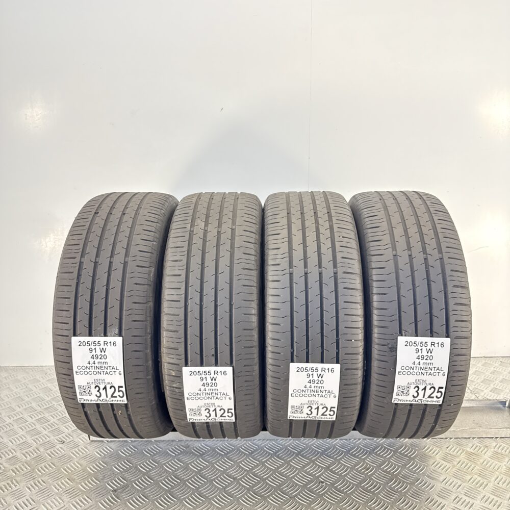 Gomme Usate 205 55 R16 91W Continental EcoContact 6 Estive
