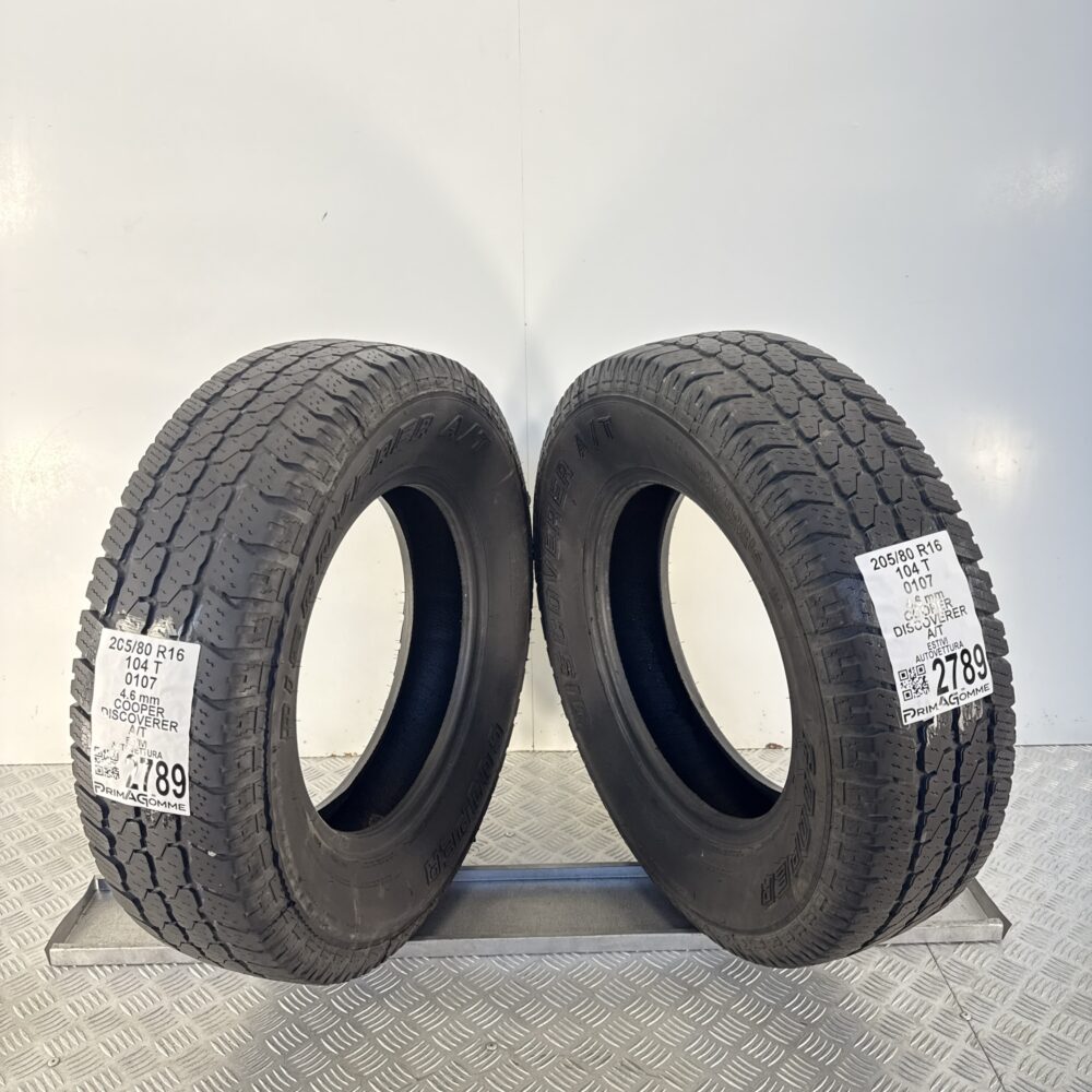 Gomme Usate 205 80 R16 104T Cooper Discoverer A/T Estive - immagine 11