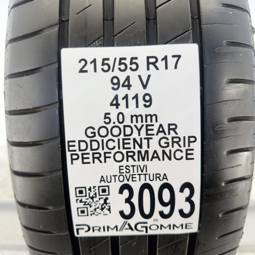 Gomma Usata 215 55 R17 94V Goodyear EfficientGrip Performance 71% Estivo - immagine 3