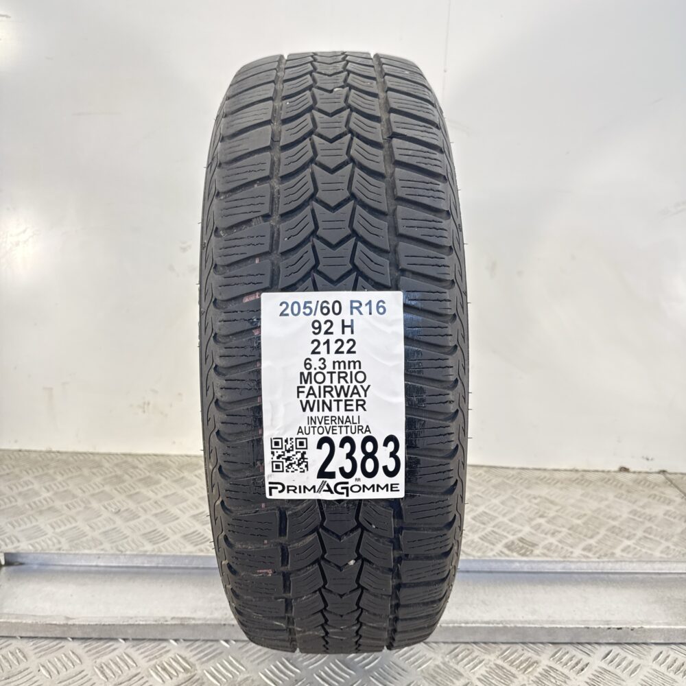 Gomma Usata 205 60 R16 92H Motrio Fairway Winter 79% Invernale