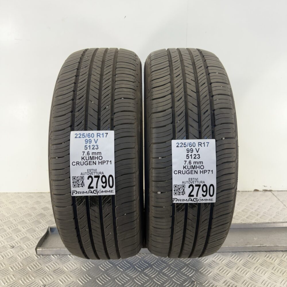 Gomme Usate 225 60 R17 99V Kumho Crugen HP71 100% Estive - immagine 4