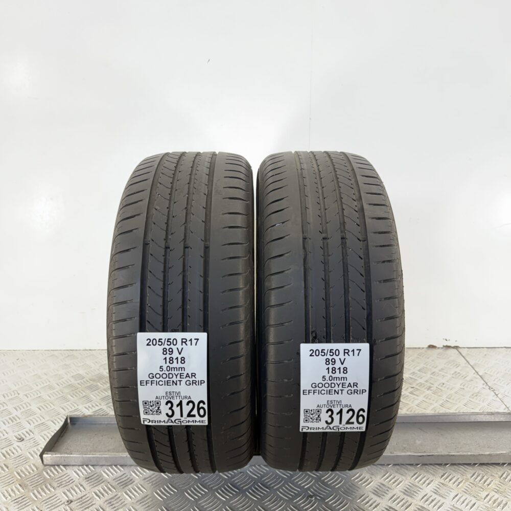 Gomme Usate 205 50 R17 89V Goodyear Efficient Grip 71% Estive