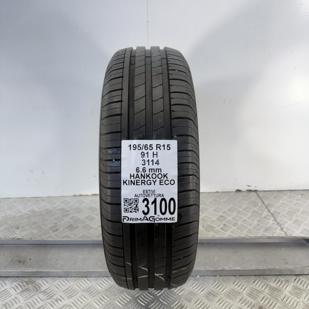 Gomma Usata 195 65 R15 91H Hankook Kinergy Eco 94% Estivo