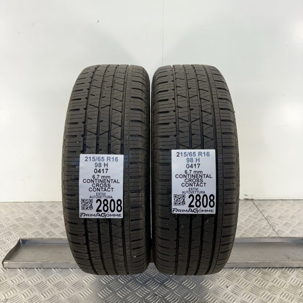 Gomme Usate 215 65 R16 98H Continental Cross Contact 96% Estive