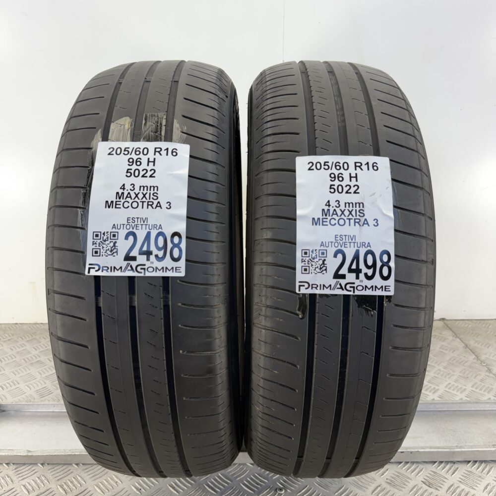Gomme Usate 205 60 R16 96H Maxxis Mecotra 3 Estive