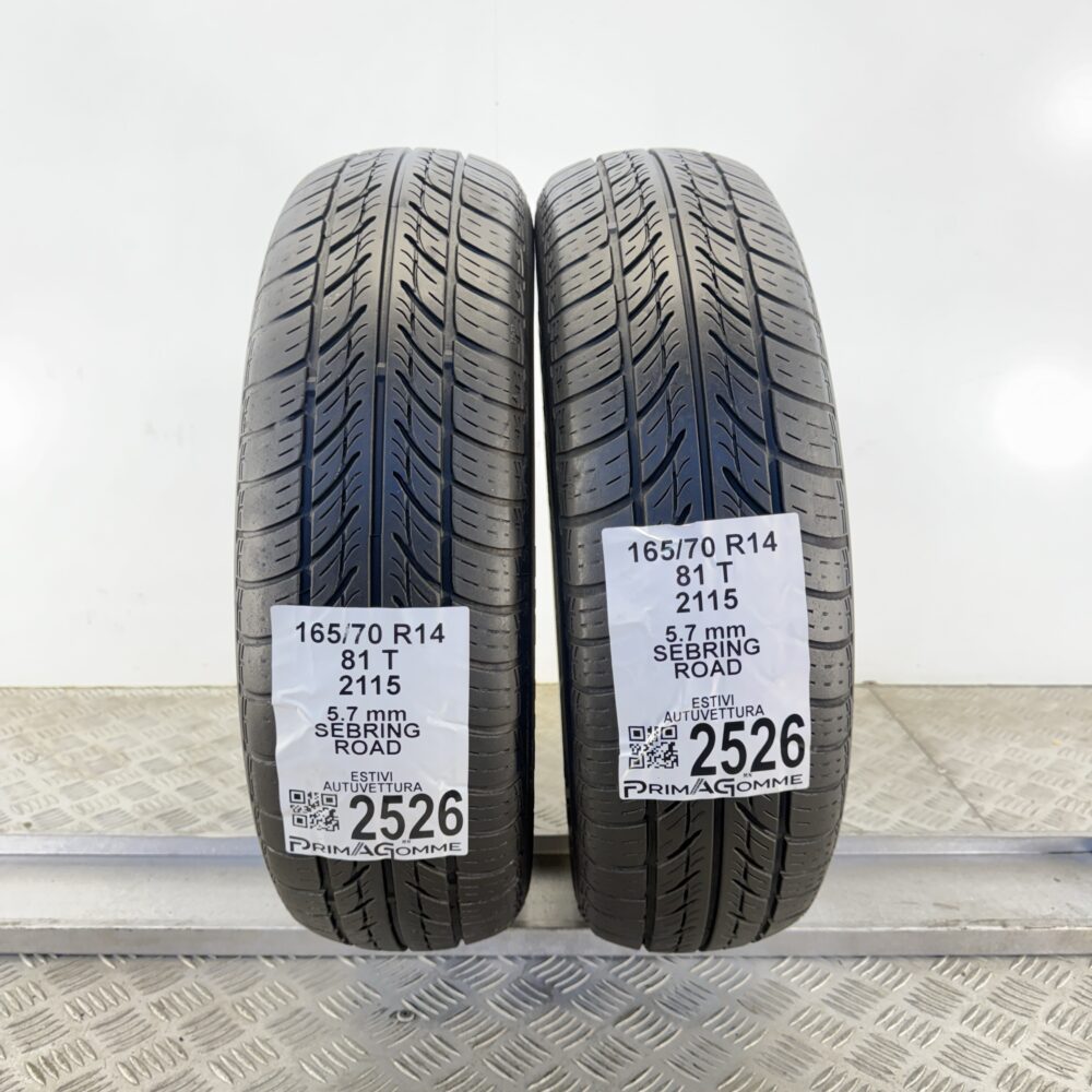 Gomme Usate 165 70 R14 81T Sebring Road 81% Estive - immagine 7