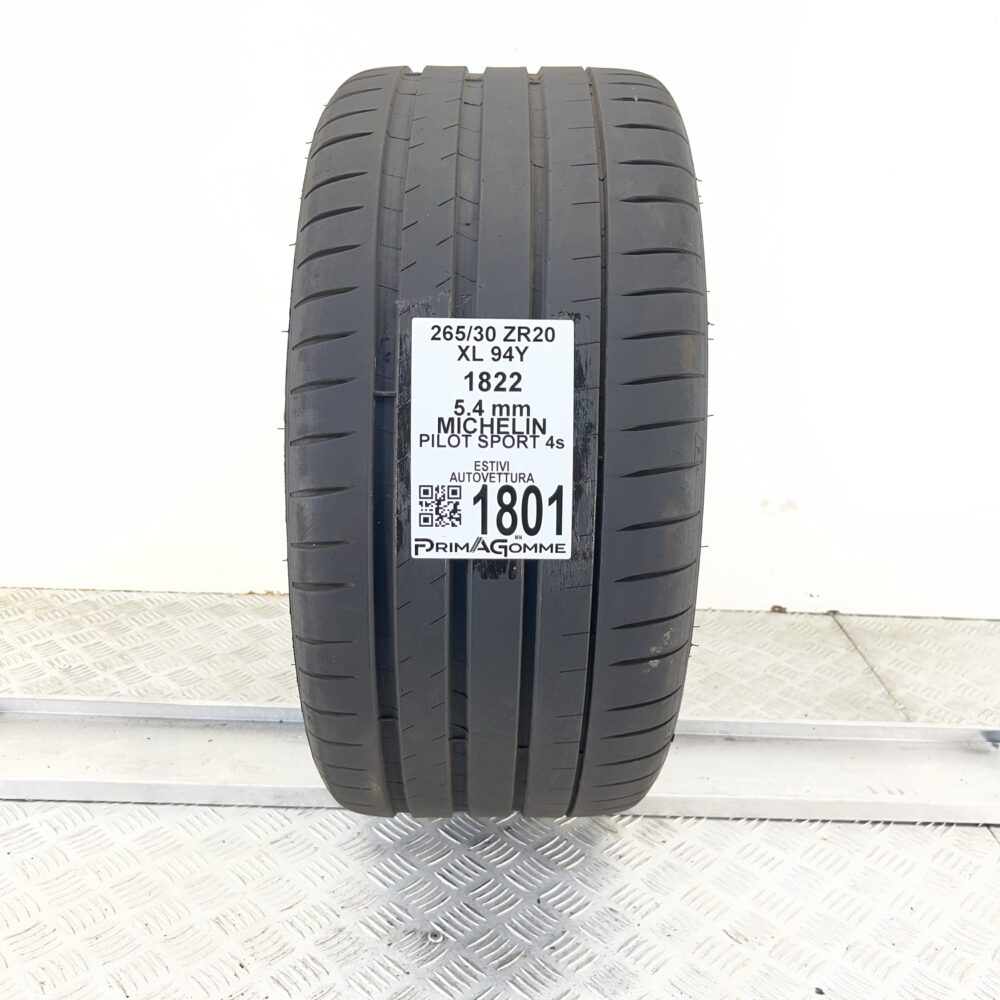 Pneumatico Usato 265 30 ZR20 XL 94Y MICHELIN Pilot Sport 4S 77% Estivo - immagine 4