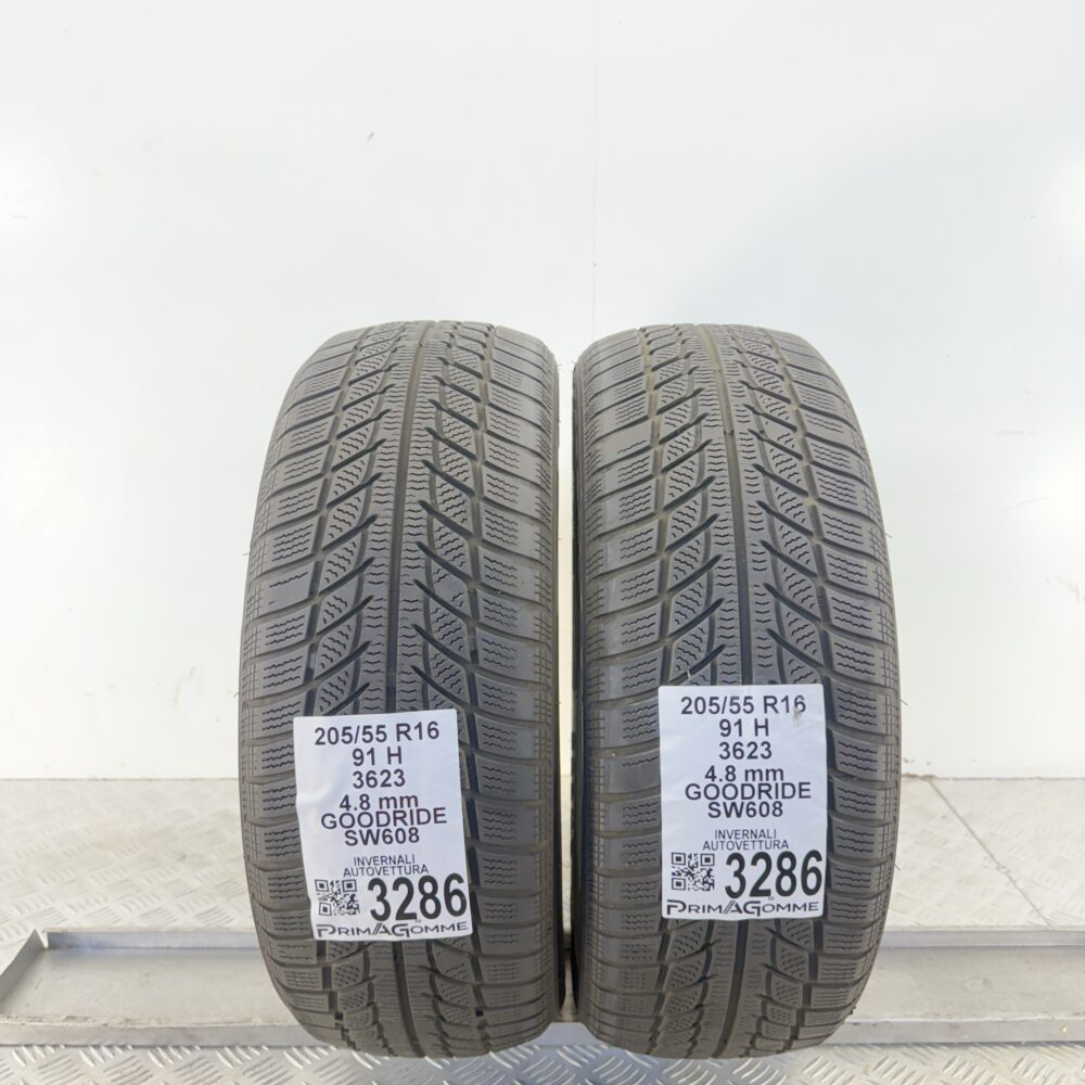 Gomme Usate 205 55 R16 91H Goodride SW608 Invernali