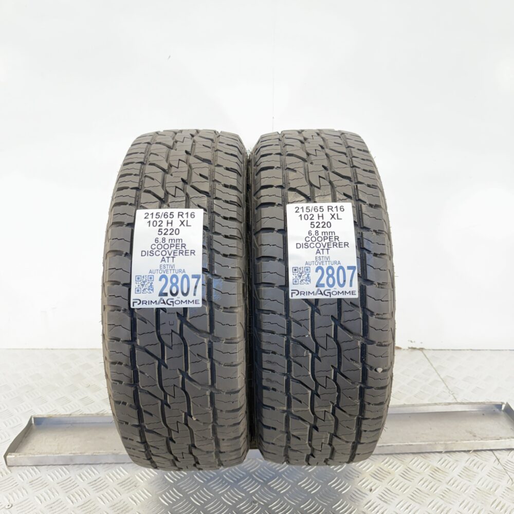 Gomme Usate 215 65 R16 XL 102H Cooper Discoverer ATT 97% Estive