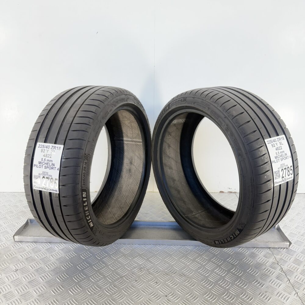 Gomme Usate 225 40 ZR18 XL 92Y Michelin Pilot Sport 4 79% Estive - immagine 6
