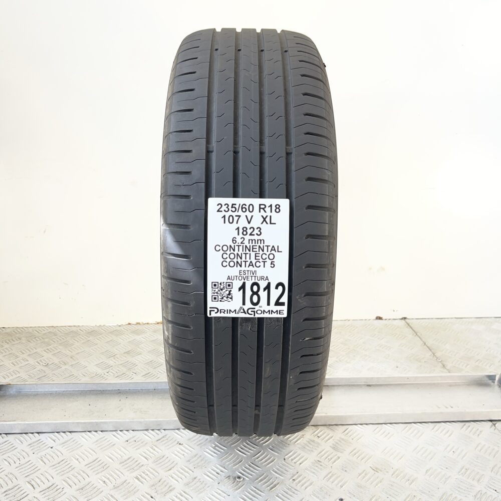 Pneumatico Usato 235 60 R18 XL 107V CONTINENTAL Conti Eco Contact 5 89% Estivo