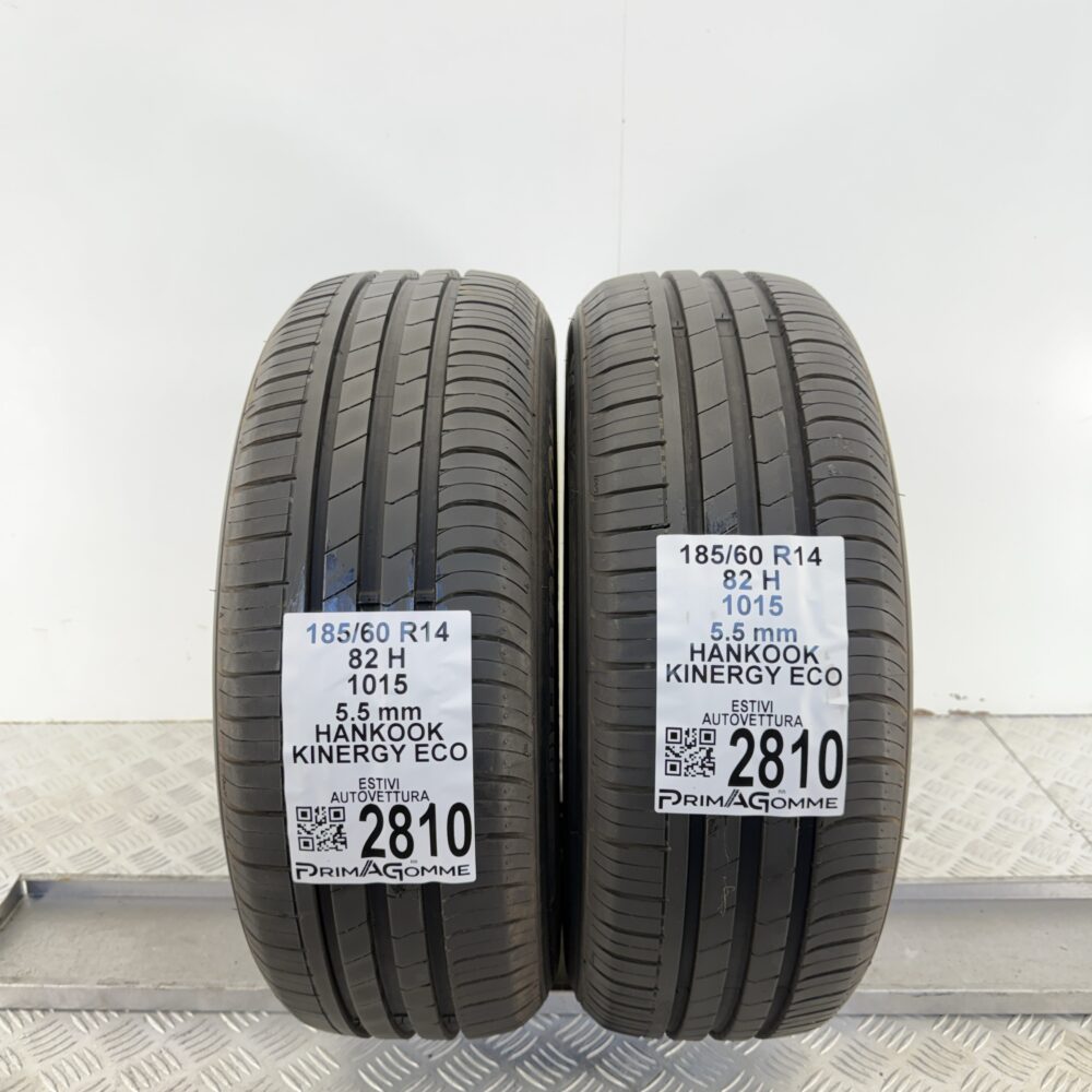 Gomme Usate 185 60 R14 82H Hankook Kinergy Eco 79% Estive - immagine 8