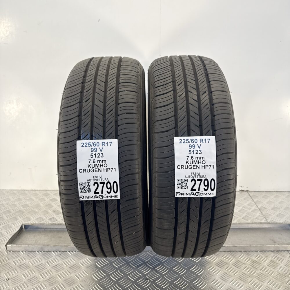 Gomme Usate 225 60 R17 99V Kumho Crugen HP71 100% Estive - immagine 8