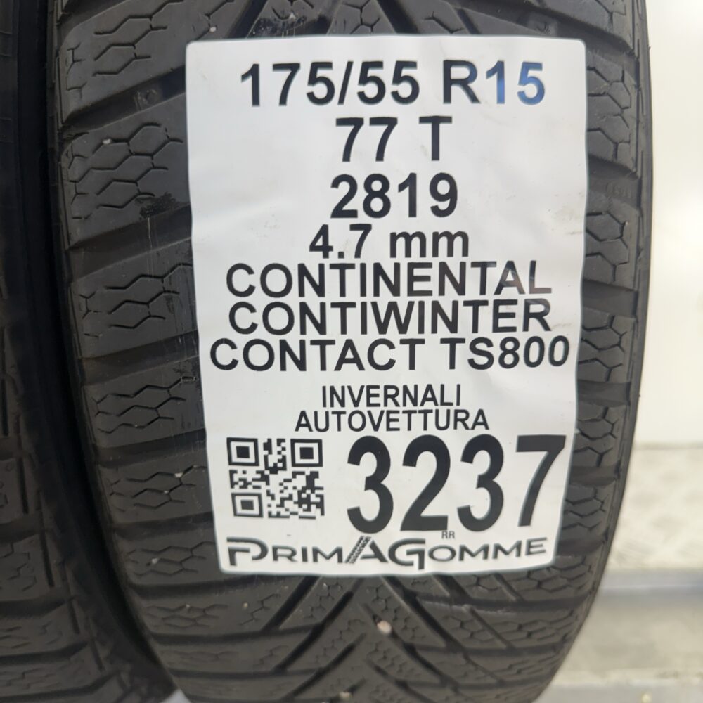 Gomme Usate 175 55 R15 77T Continental ContiWinterContact TS800 Invernali - immagine 3