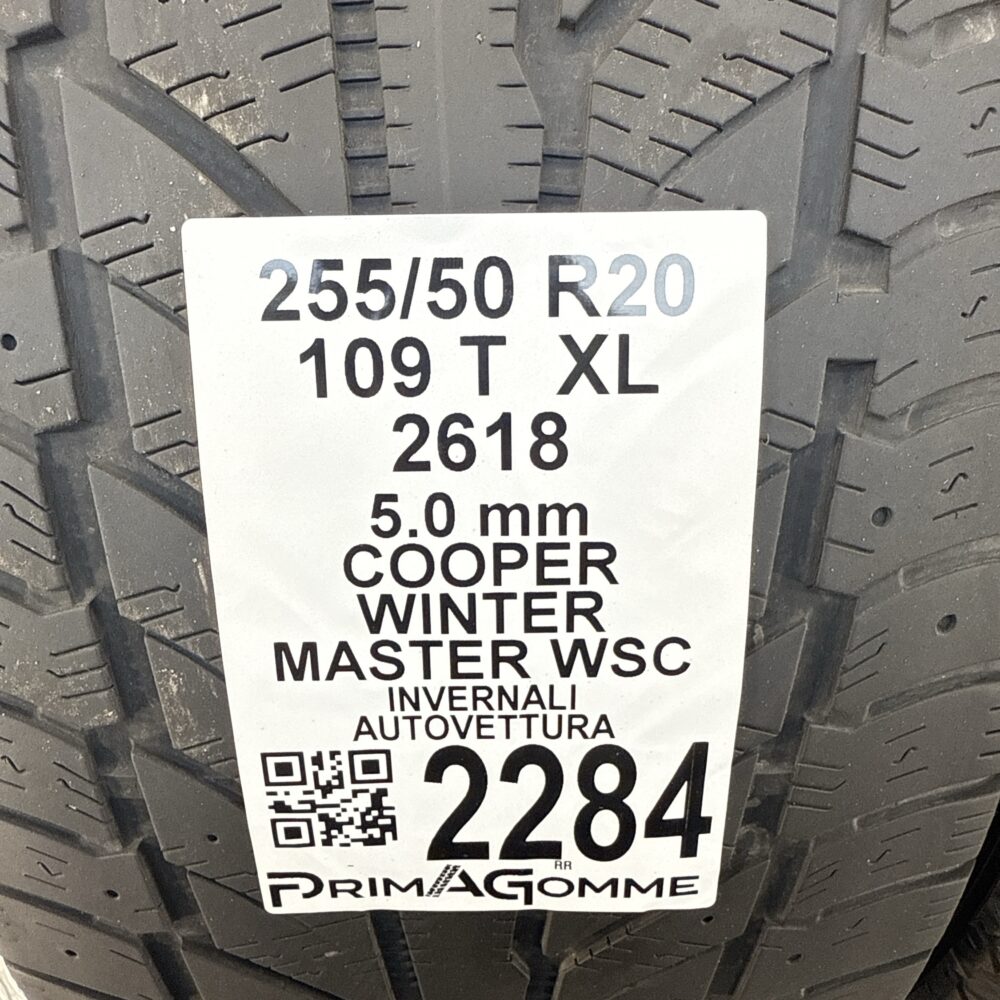 Gomme Usate 255 50 R20 XL 109T Cooper Winter Master WSC Invernali - immagine 3