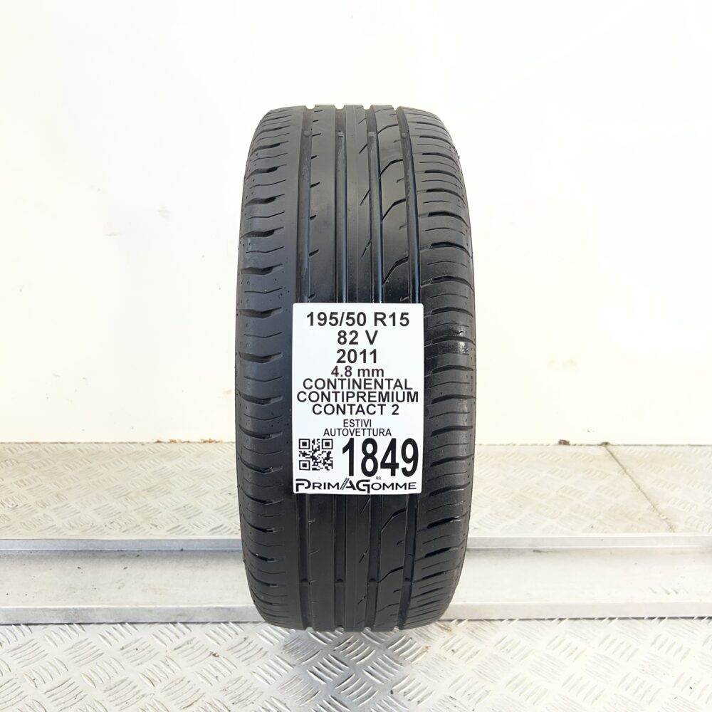 Pneumatico Usato 195 50 R15 82V CONTINENTAL Contipremium Contact 2 Estivo - immagine 4