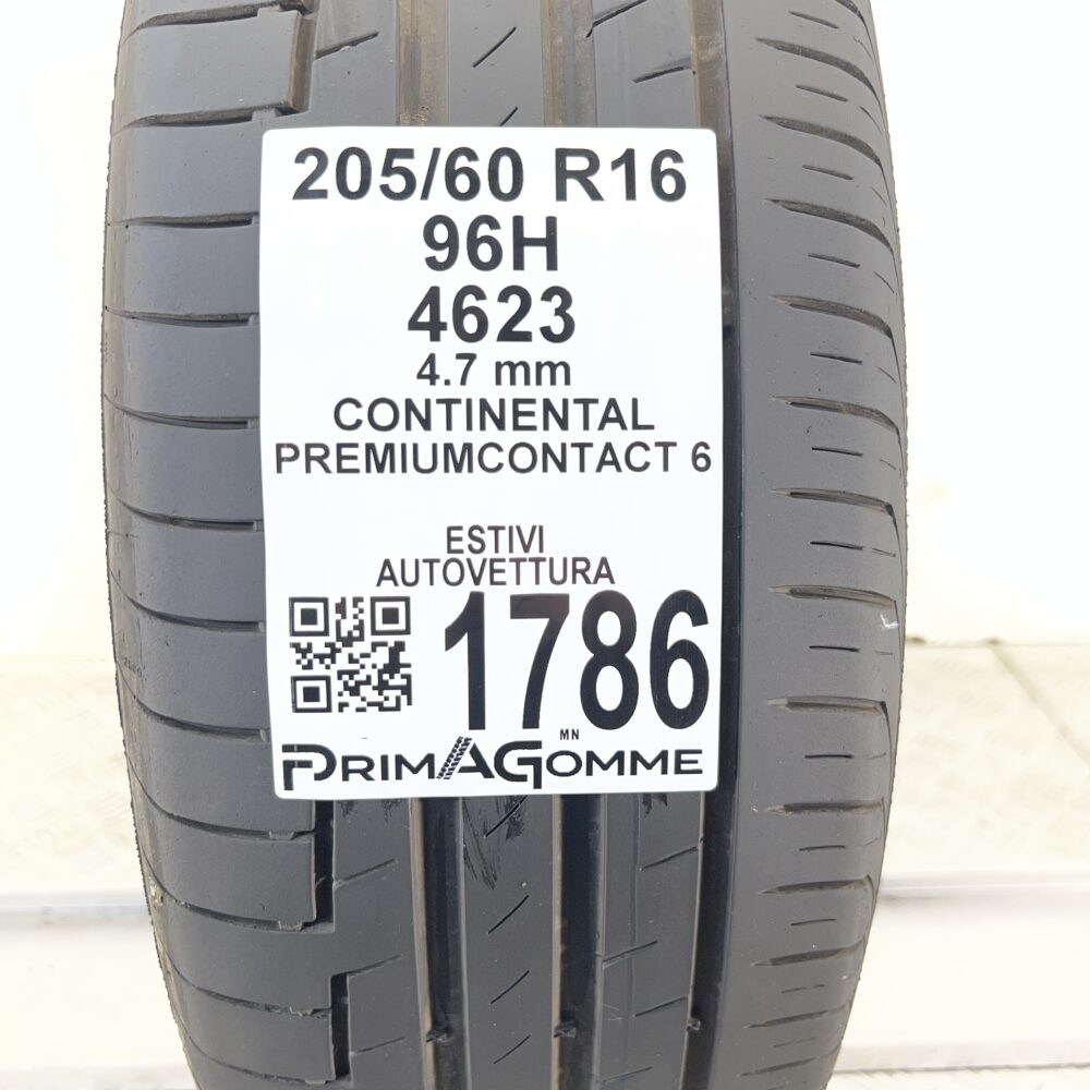 Pneumatico Usato 205 60 R16 96H XL Continental PremiumContact 6 Estivo - immagine 3
