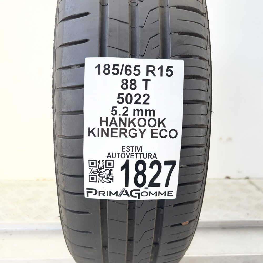 Pneumatico Usato 185 65 R15 88T HANKOOK Kinergy Eco 74% Estivo - immagine 3