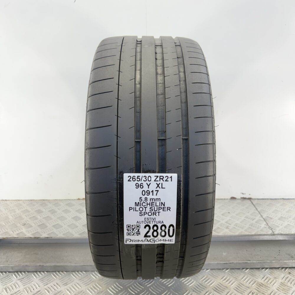 Gomma Usata 265 30 ZR21 XL 96Y Michelin Pilot Super Sport 83% Estivo