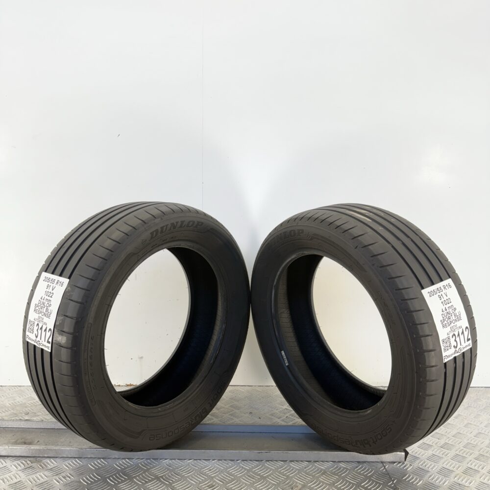 Gomme Usate 205 55 R16 91V Dunlop Sport Blu Response Estive - immagine 6