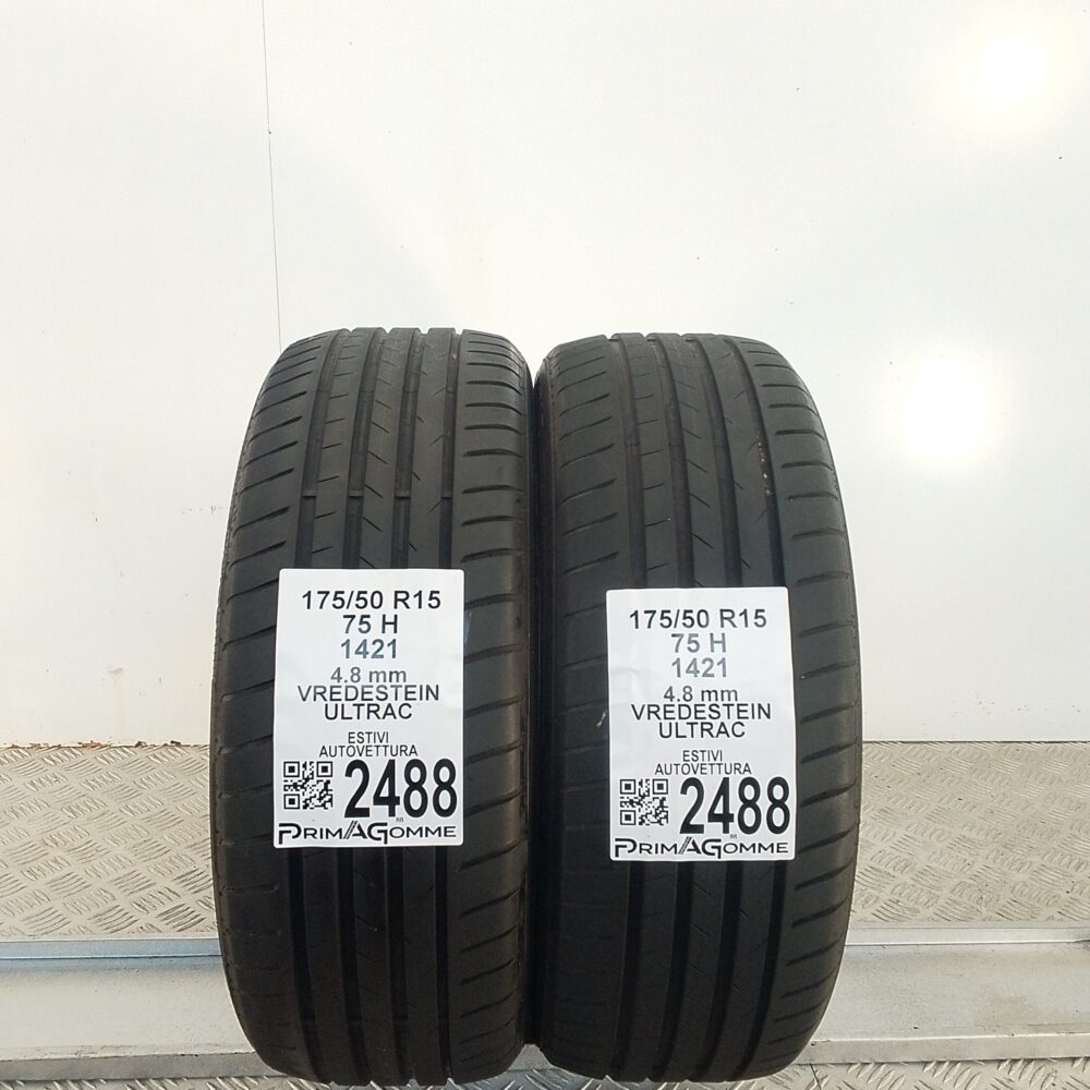Gomme Usate 175 50 R15 75H Vredestein Ultrac Estive