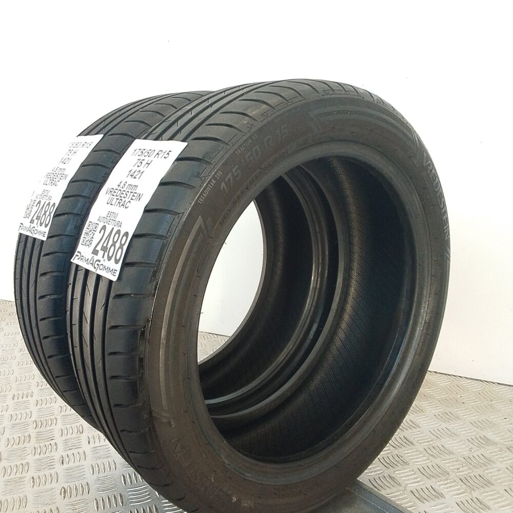 Gomme Usate 175 50 R15 75H Vredestein Ultrac Estive - immagine 7